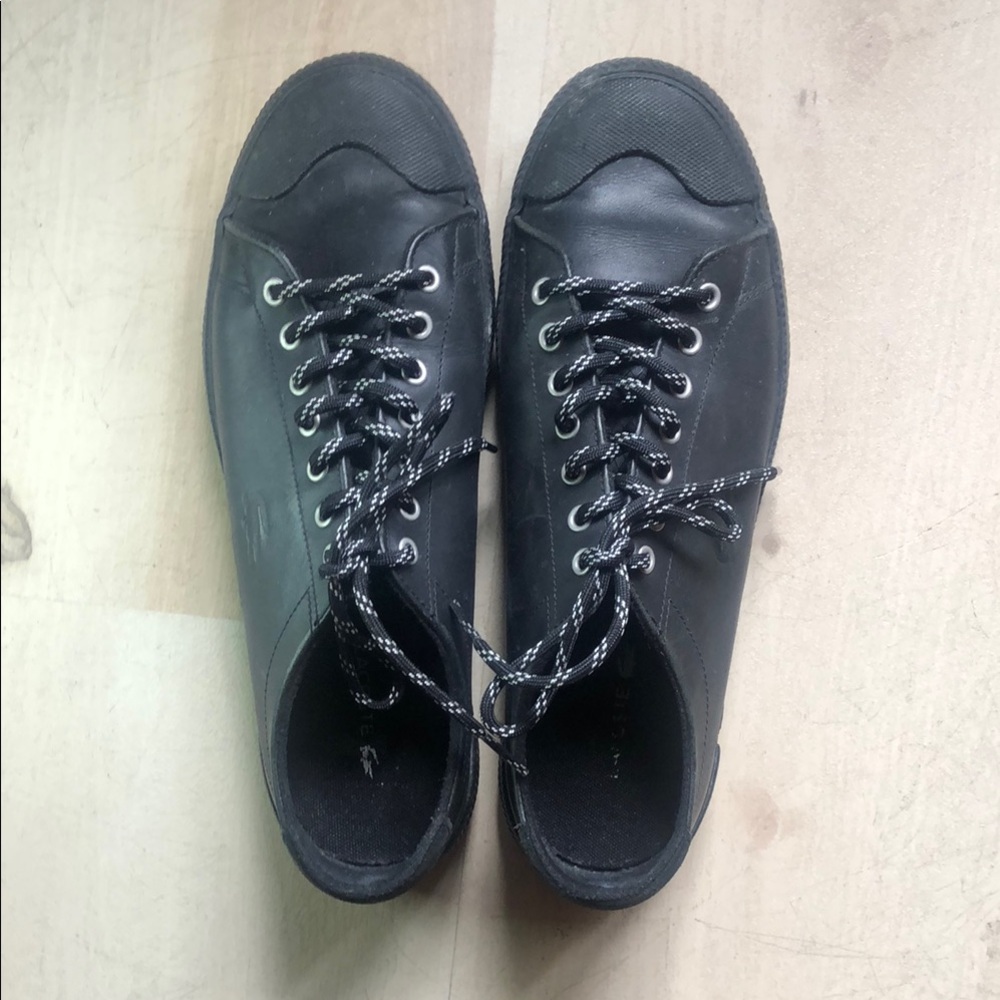Black Lace-Up Sneakers